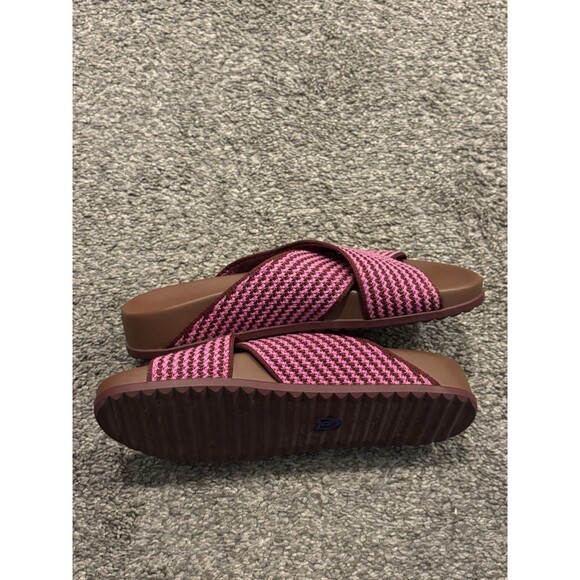 Rothy's The Weekend Slide Sandals Sangria Stripe Size 5.5 - Picture 5 of 7